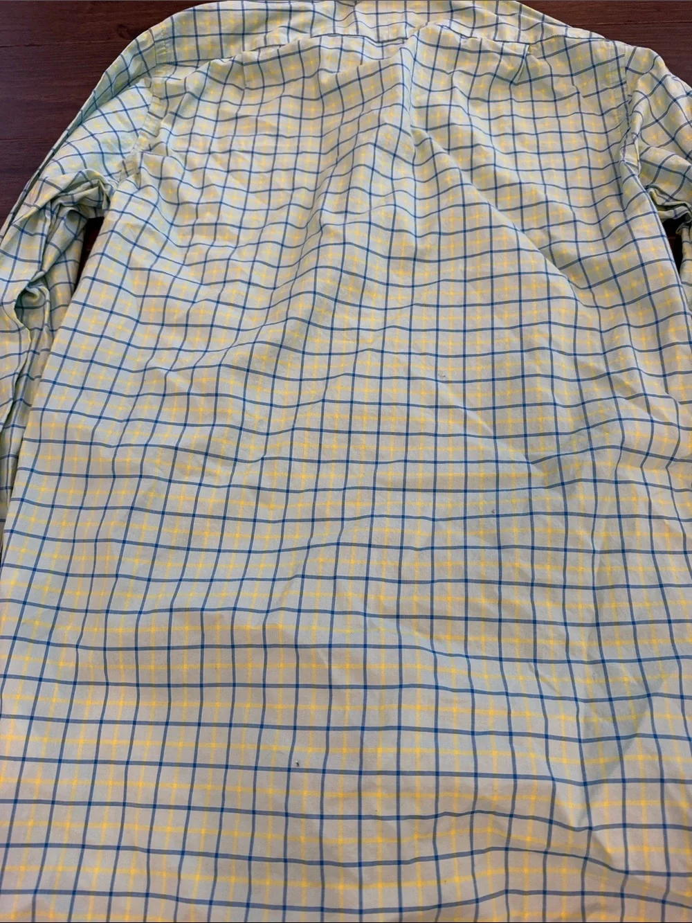 J. Crew Ludlow Green Shirt with Blue Windowpane Check Size Small - C15-044